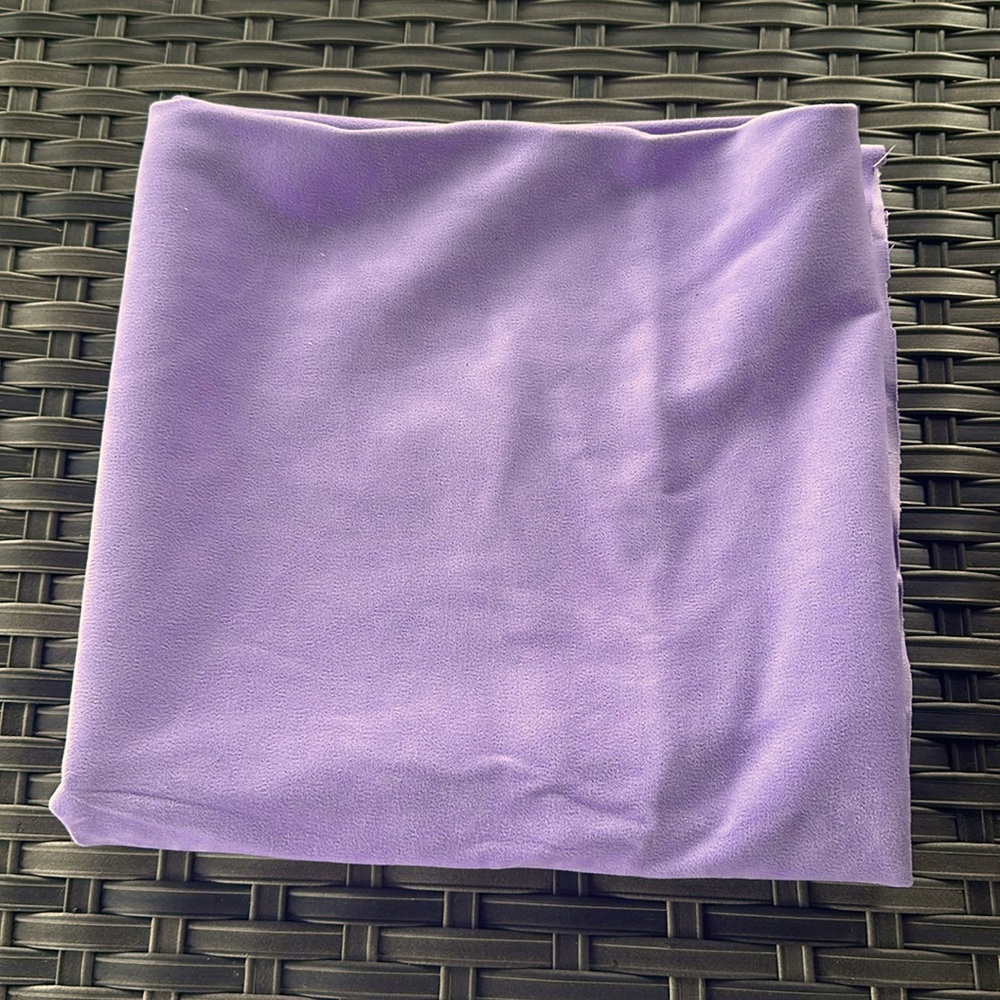 1.25 Yard Purple Brushed Satin Fabric